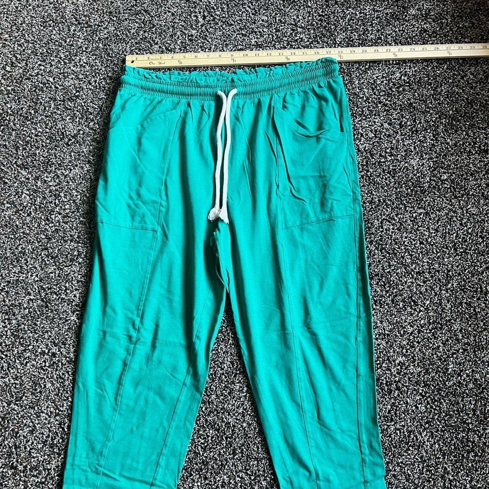 Universal Thread Women's Teal Cropped Pants - Picture 1 of 5